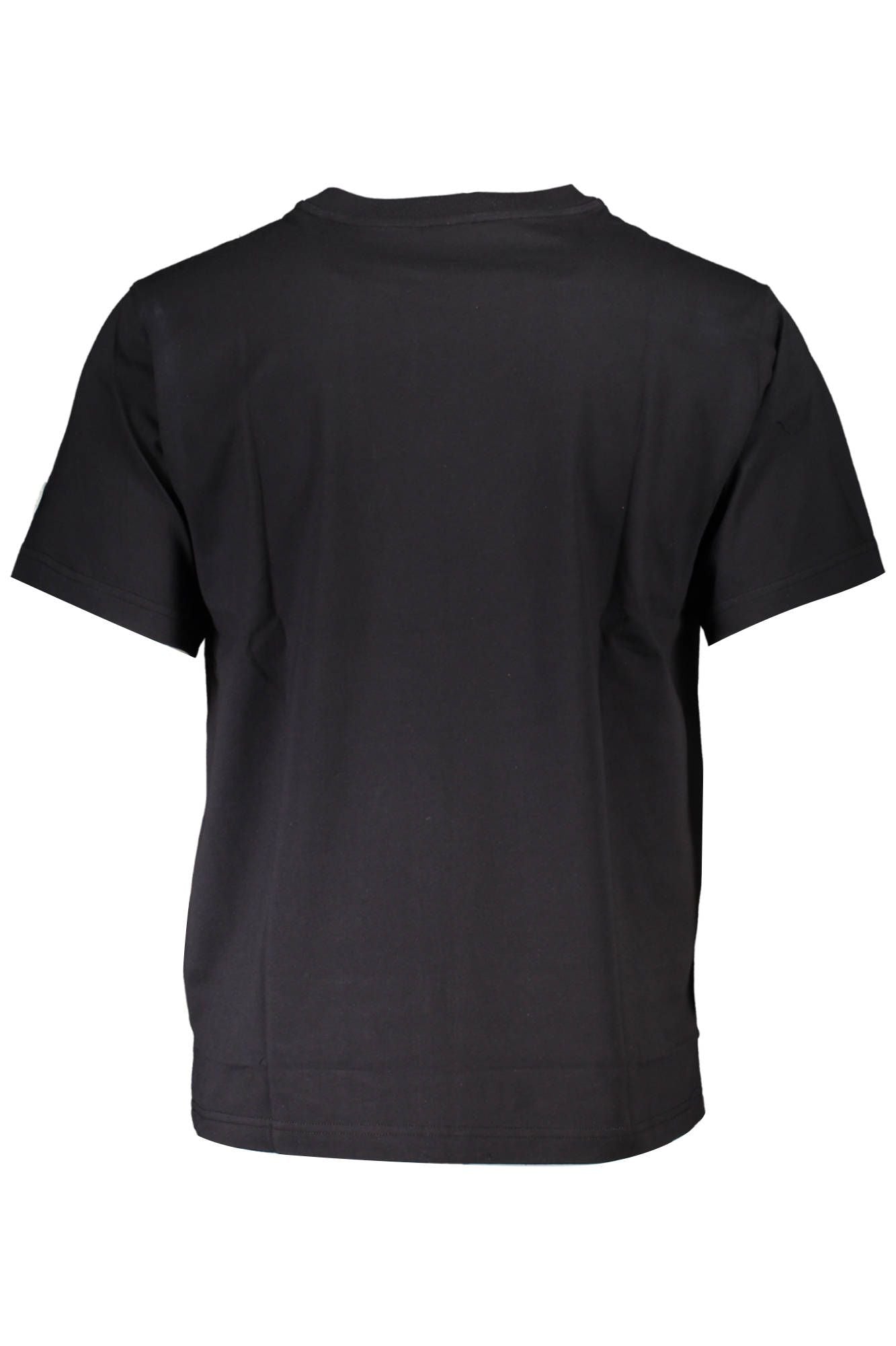 Organic Comfort Fit Black Tee with Logo