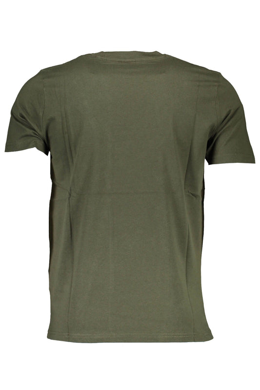 Green Short-Sleeved Round Neck T-Shirt