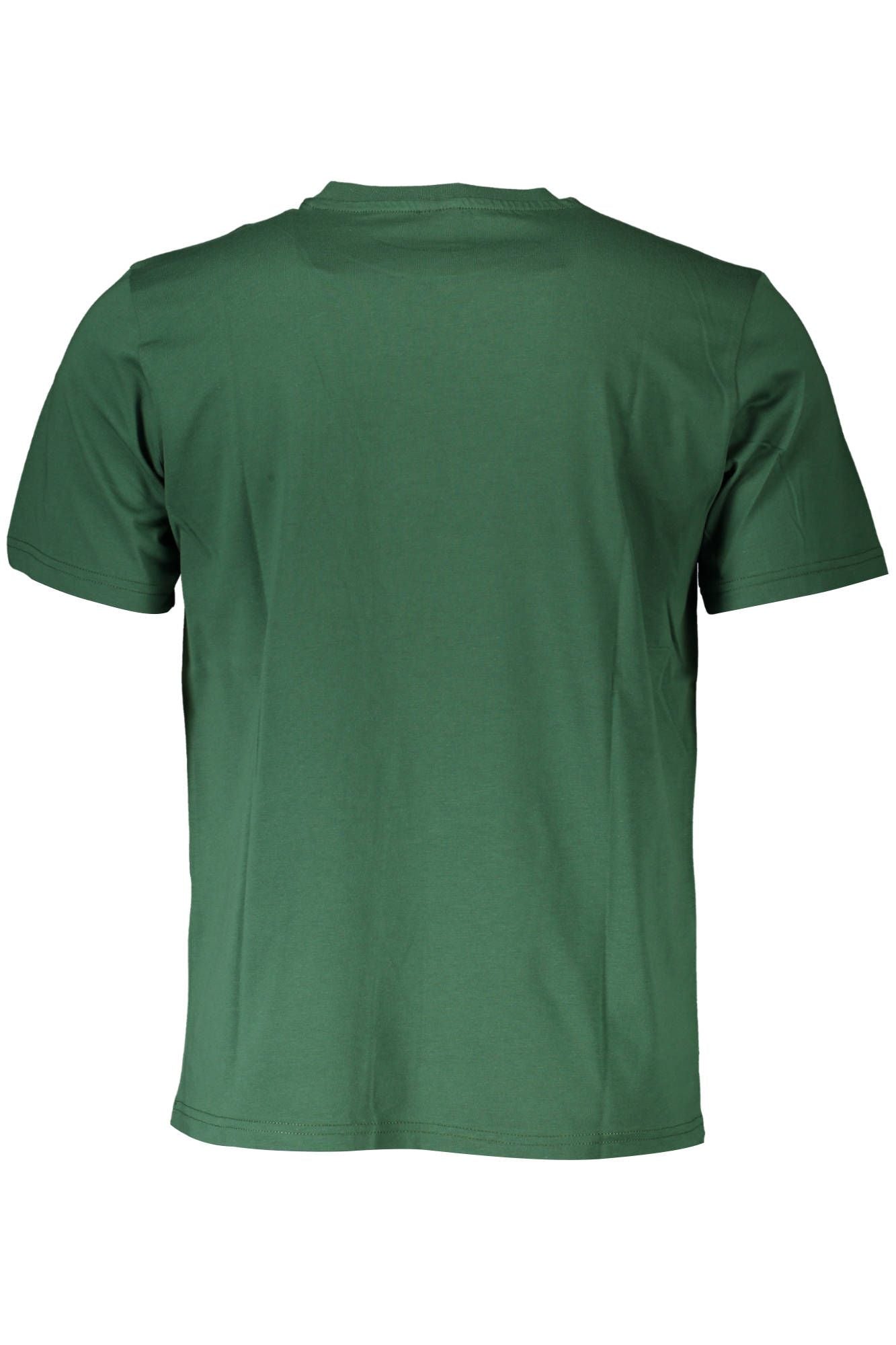 Elegant Green Short-Sleeved Round Neck Tee