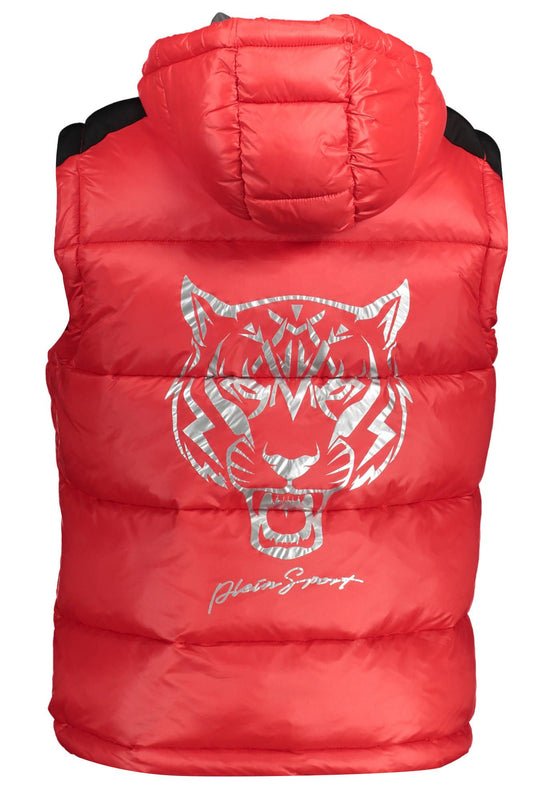 Sleek Sleeveless Jacket with Removable Hood