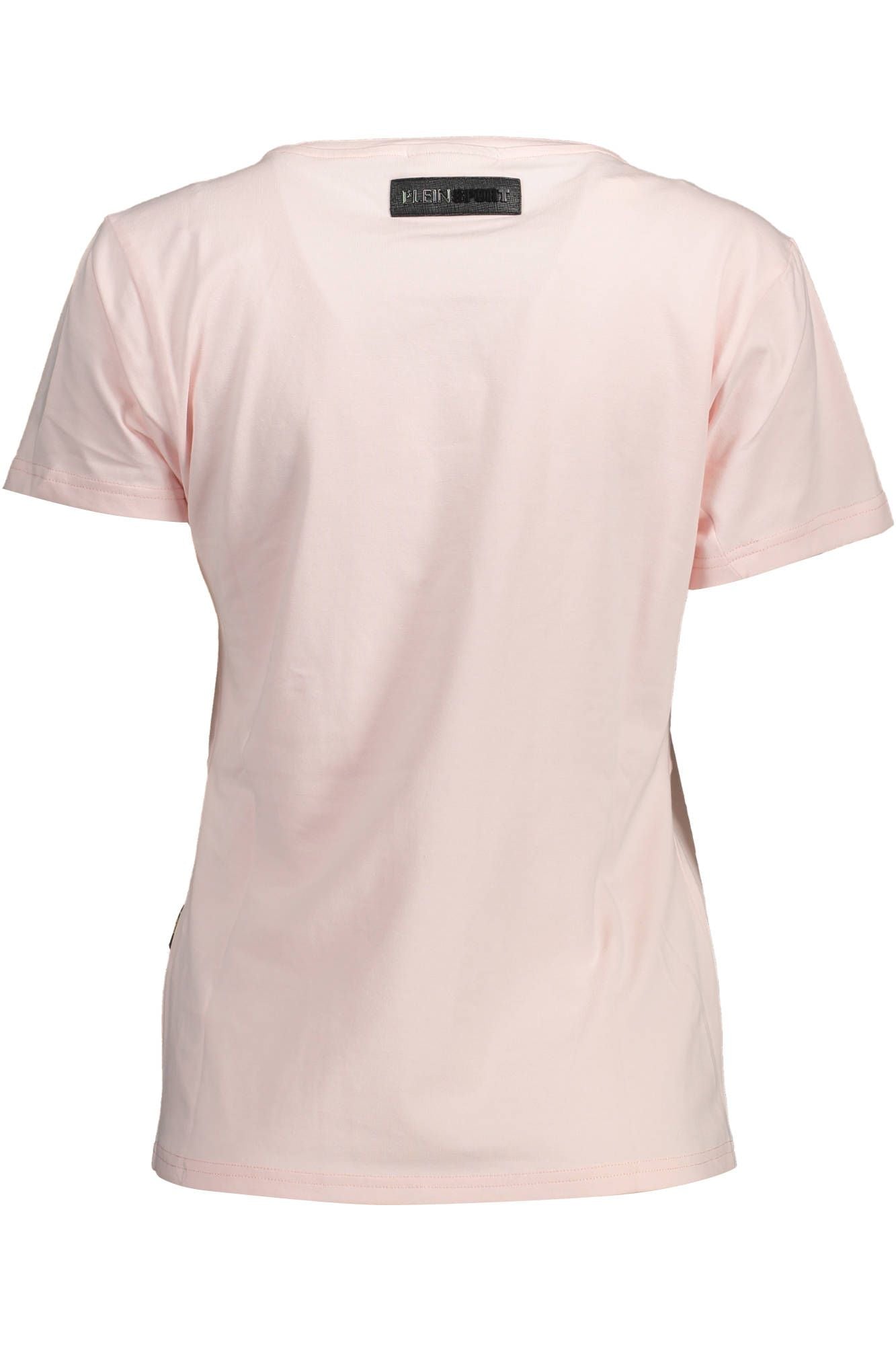 Chic Pink V-Neck Logo Tee