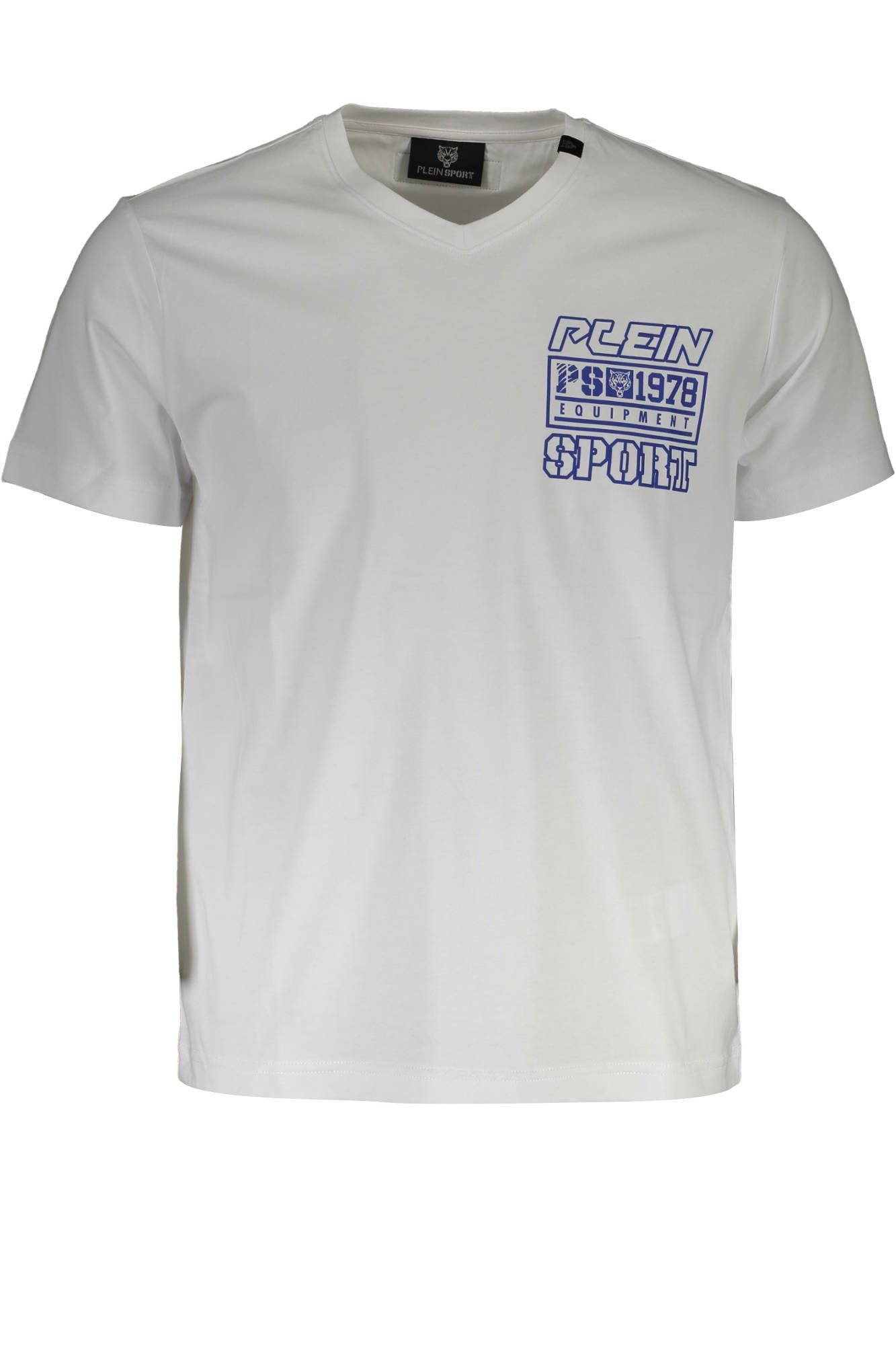 Chic V-Neck Designer Tee with Bold Print