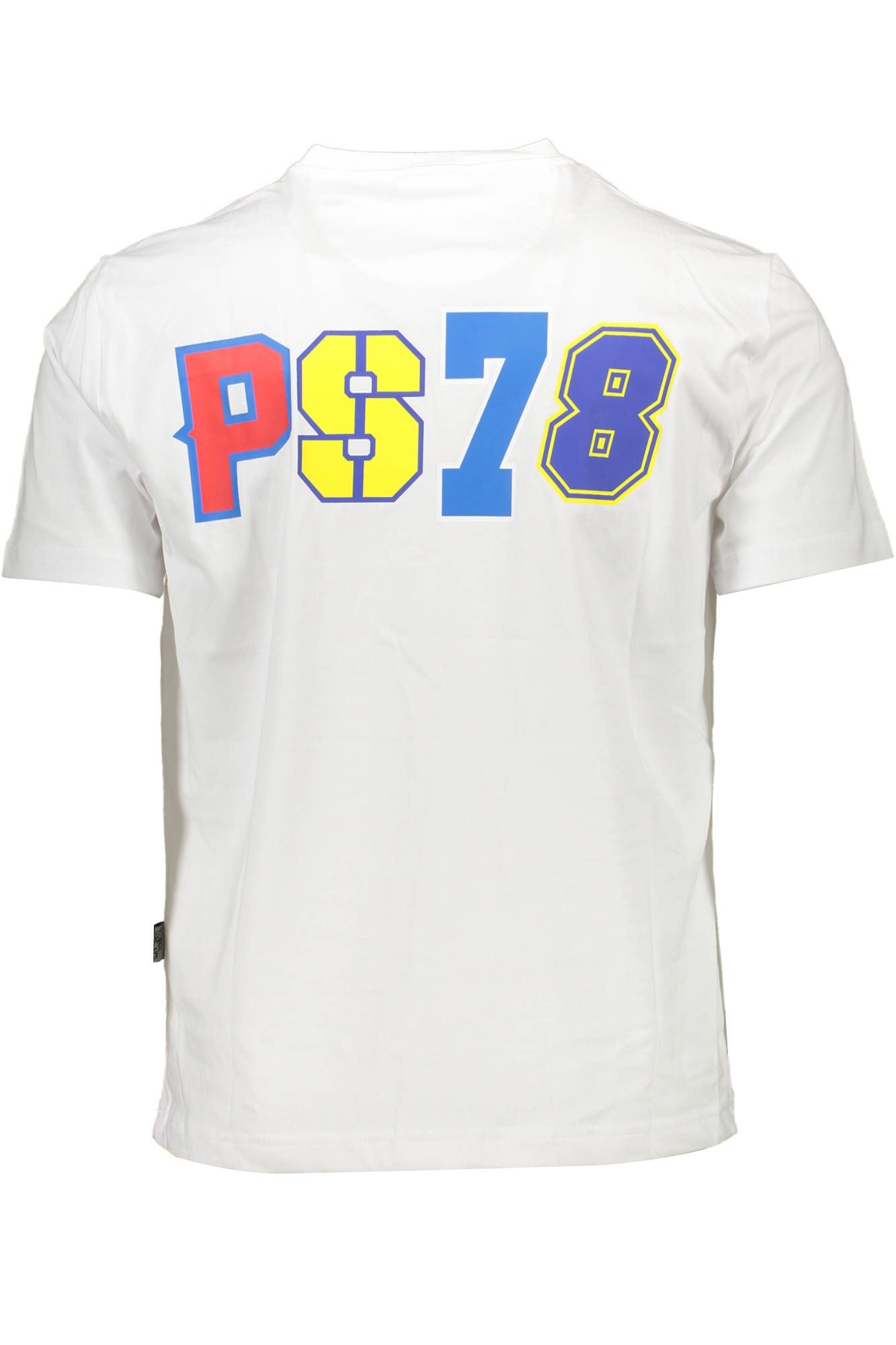 Sleek White Printed Crew Neck Tee
