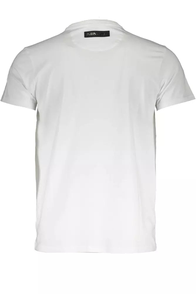 Crisp White Cotton Crew Neck Tee