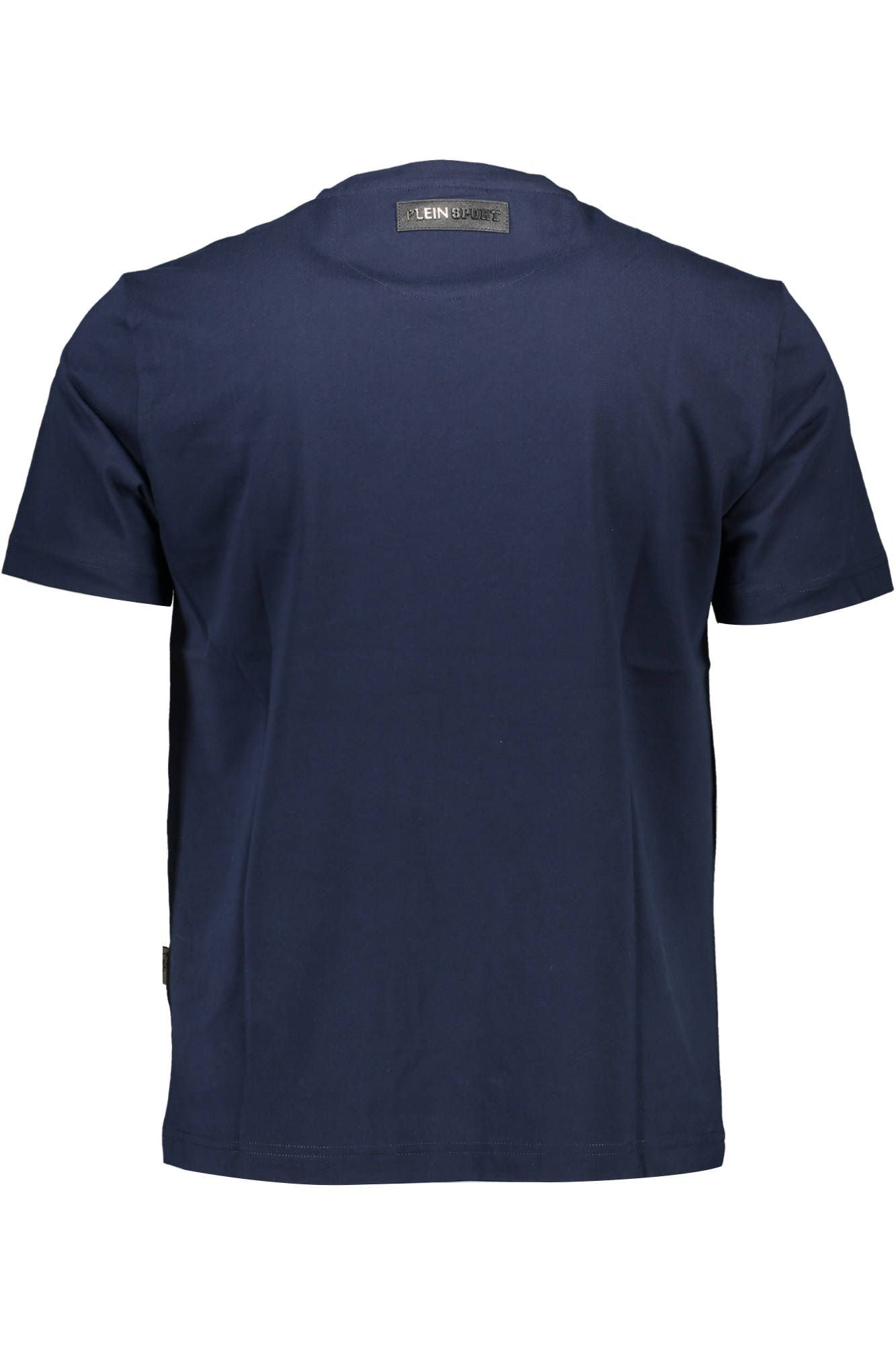 Sleek Blue Crew Neck Logo Tee