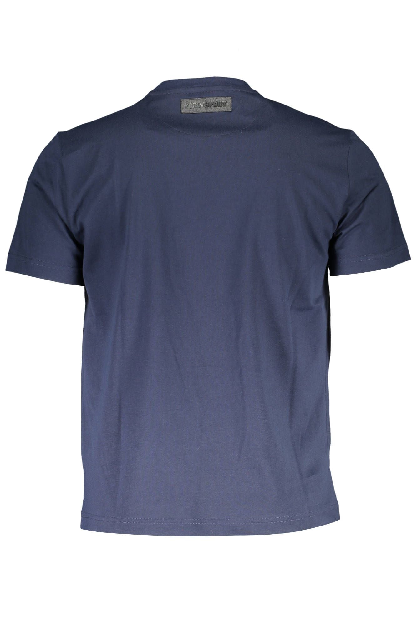 Sleek Blue Crew Neck Sports Tee