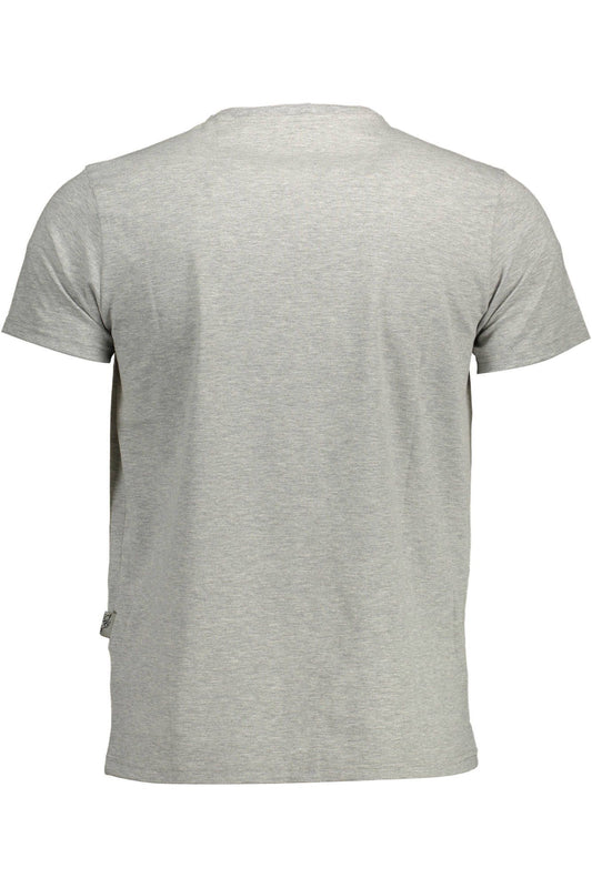 Sleek Gray Short Sleeve Crew Neck Tee