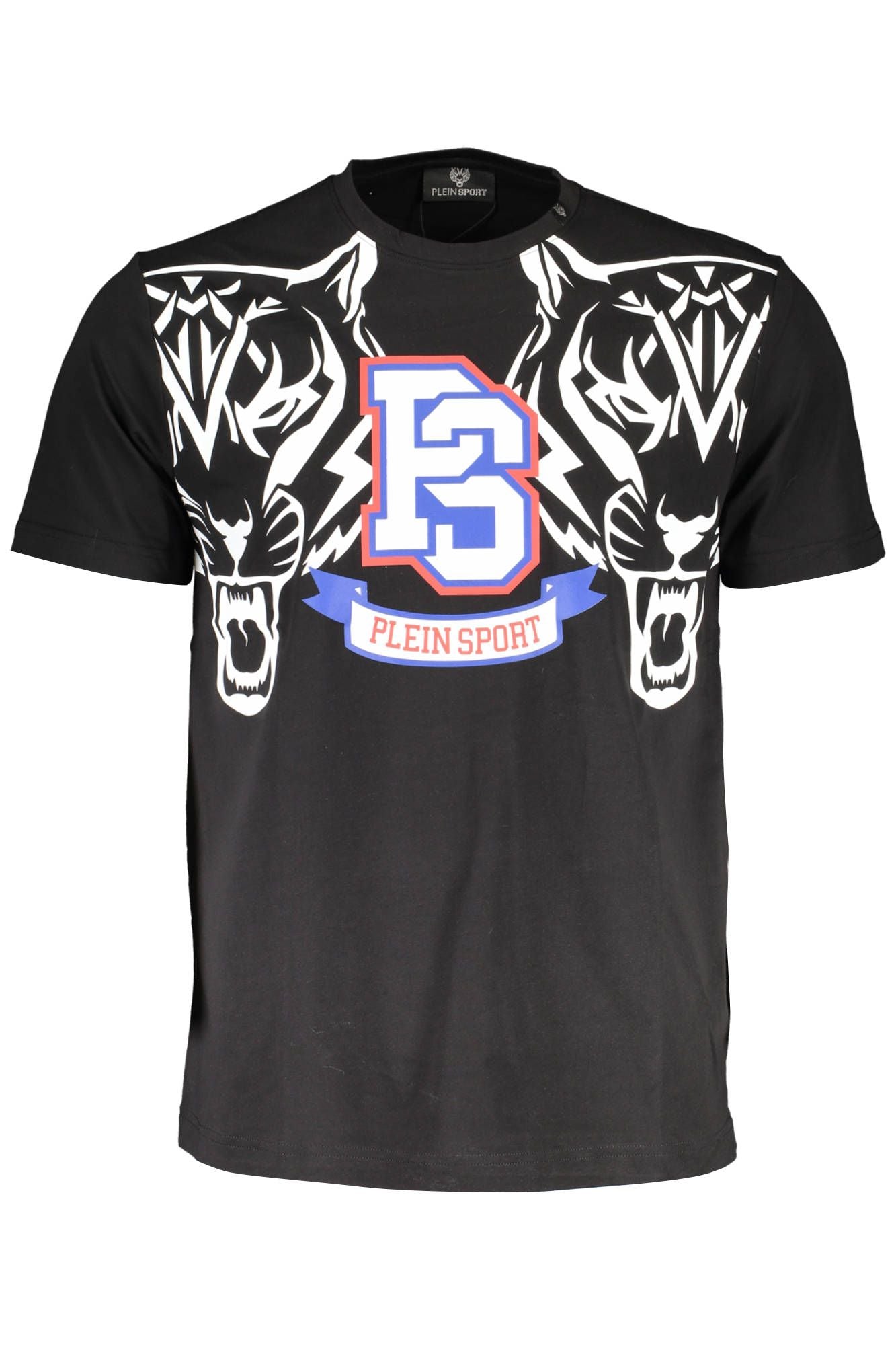 Sleek Cotton Crew Neck Tee with Bold Print