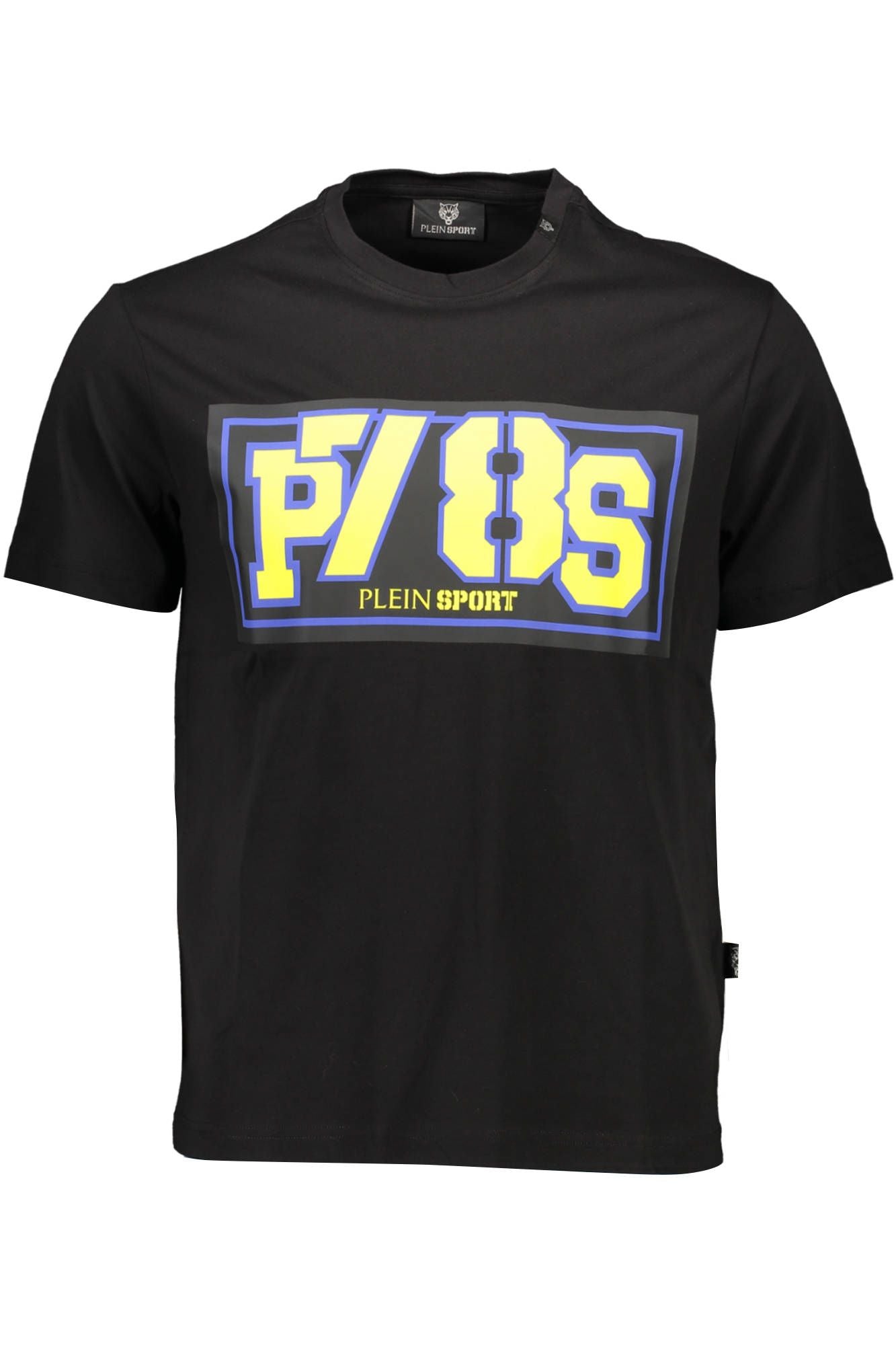 Sleek Athletic Black Tee with Contrasting Details