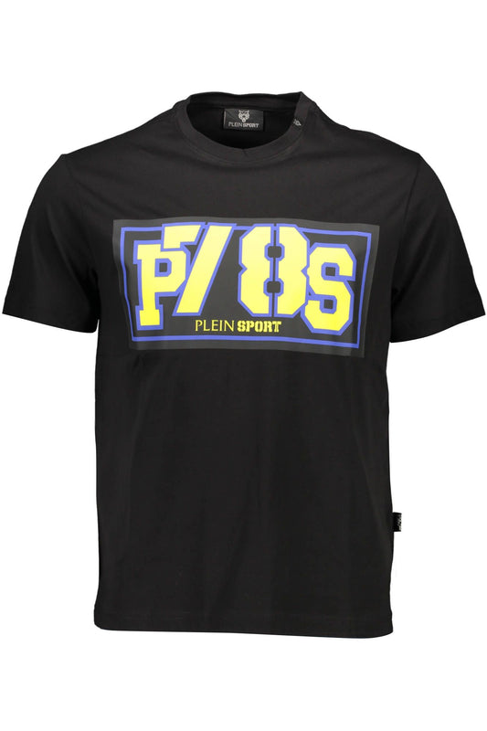 Sleek Athletic Black Tee with Contrasting Details