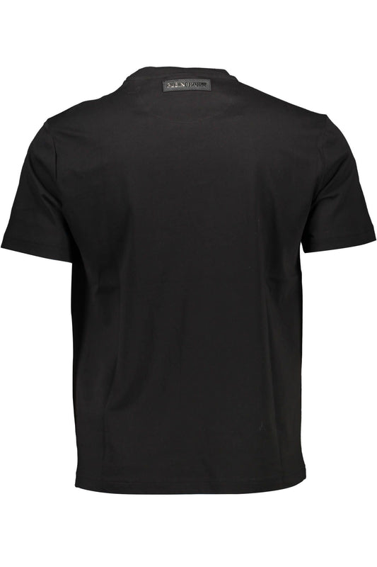 Sleek Athletic Black Tee with Contrasting Details