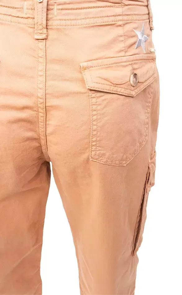 Star-Embellished Cotton Cargo Pants