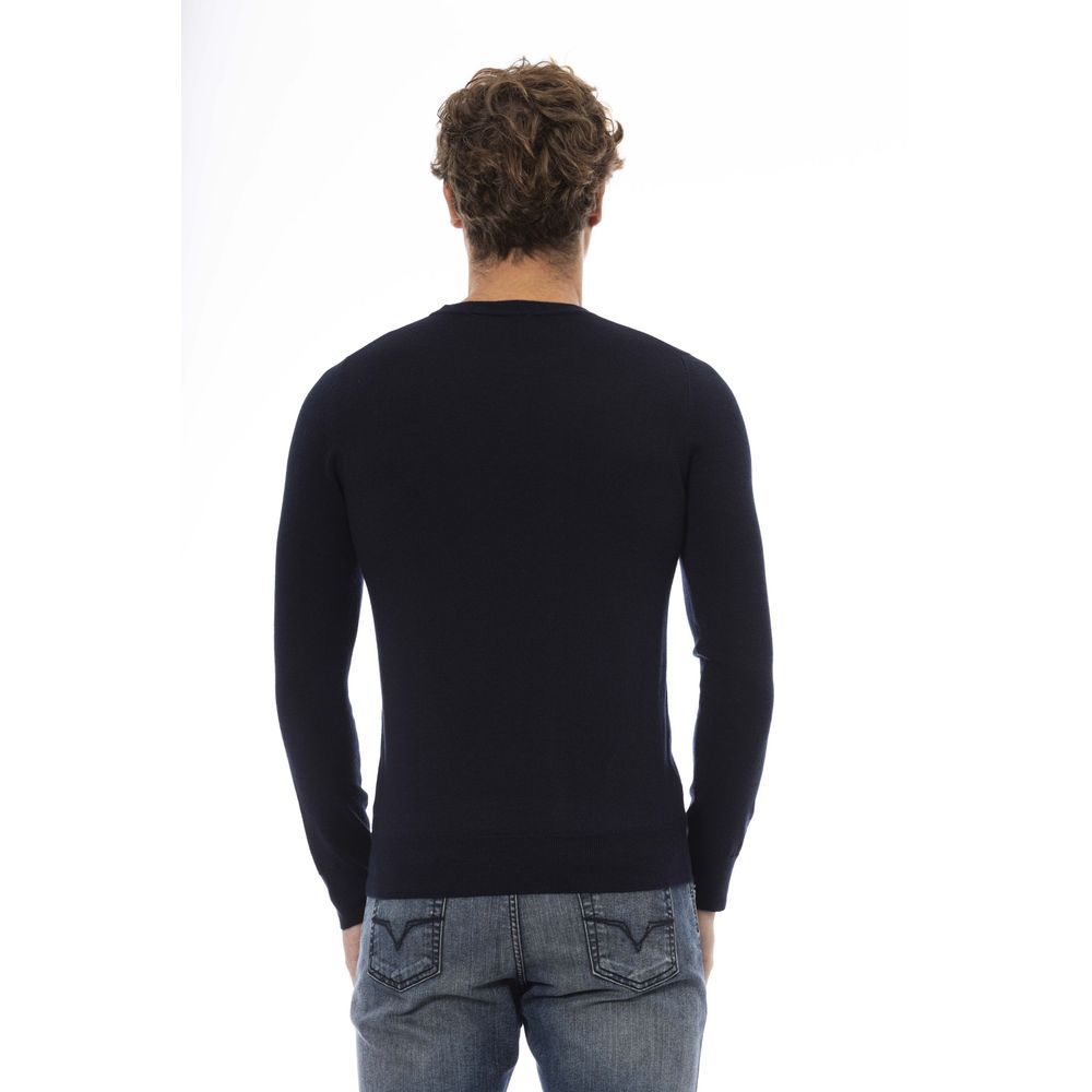 Elegant Crew Neck Wool-Blend Sweater
