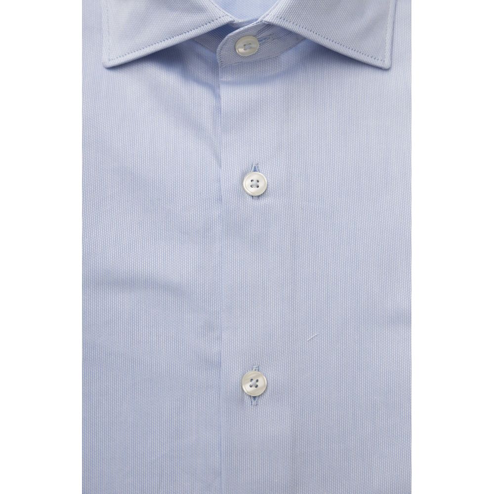Exquisite Light Blue Cotton Shirt