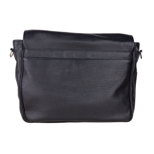 Elegant Black Leather Crossbody Bag