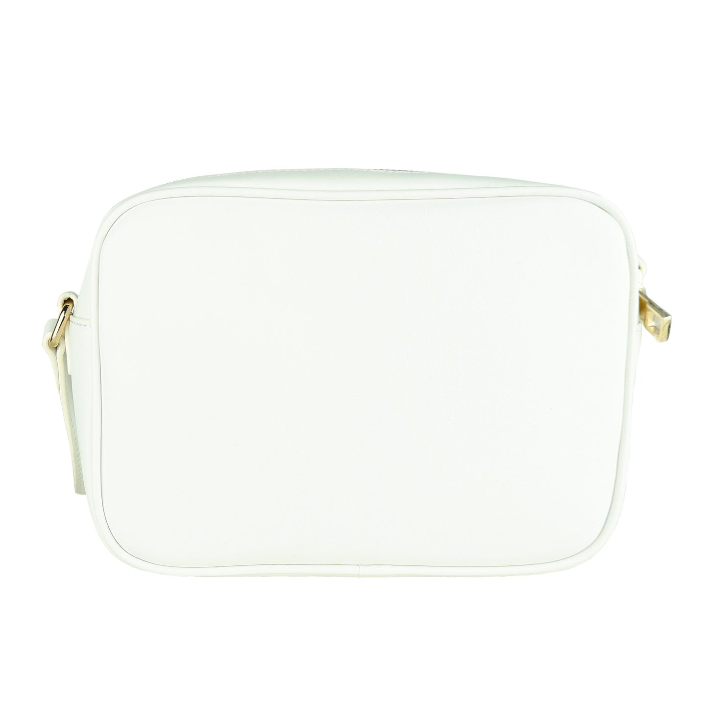 Chic White Calfskin Crossbody Bag