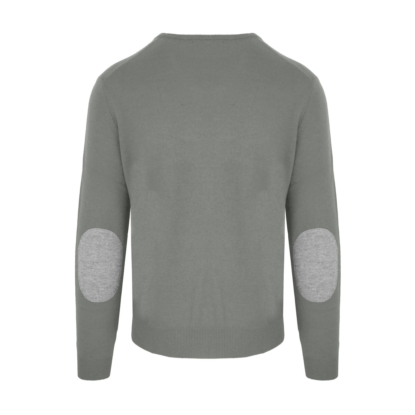 Chic Gray Wool-Cashmere Blend Sweater