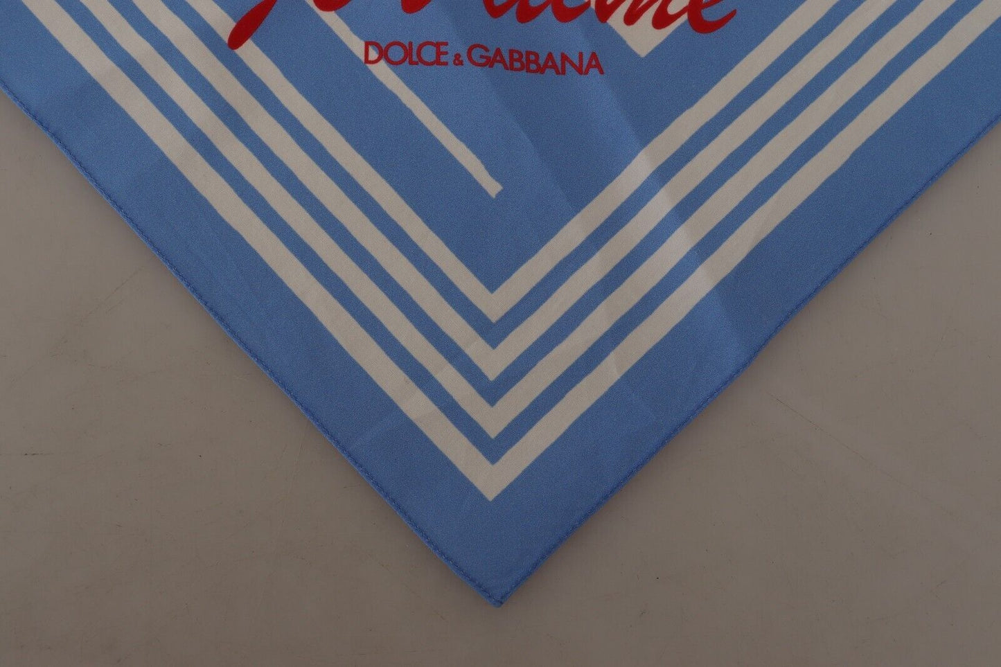 Blue White Striped St. Tropez Handkerchief Scarf