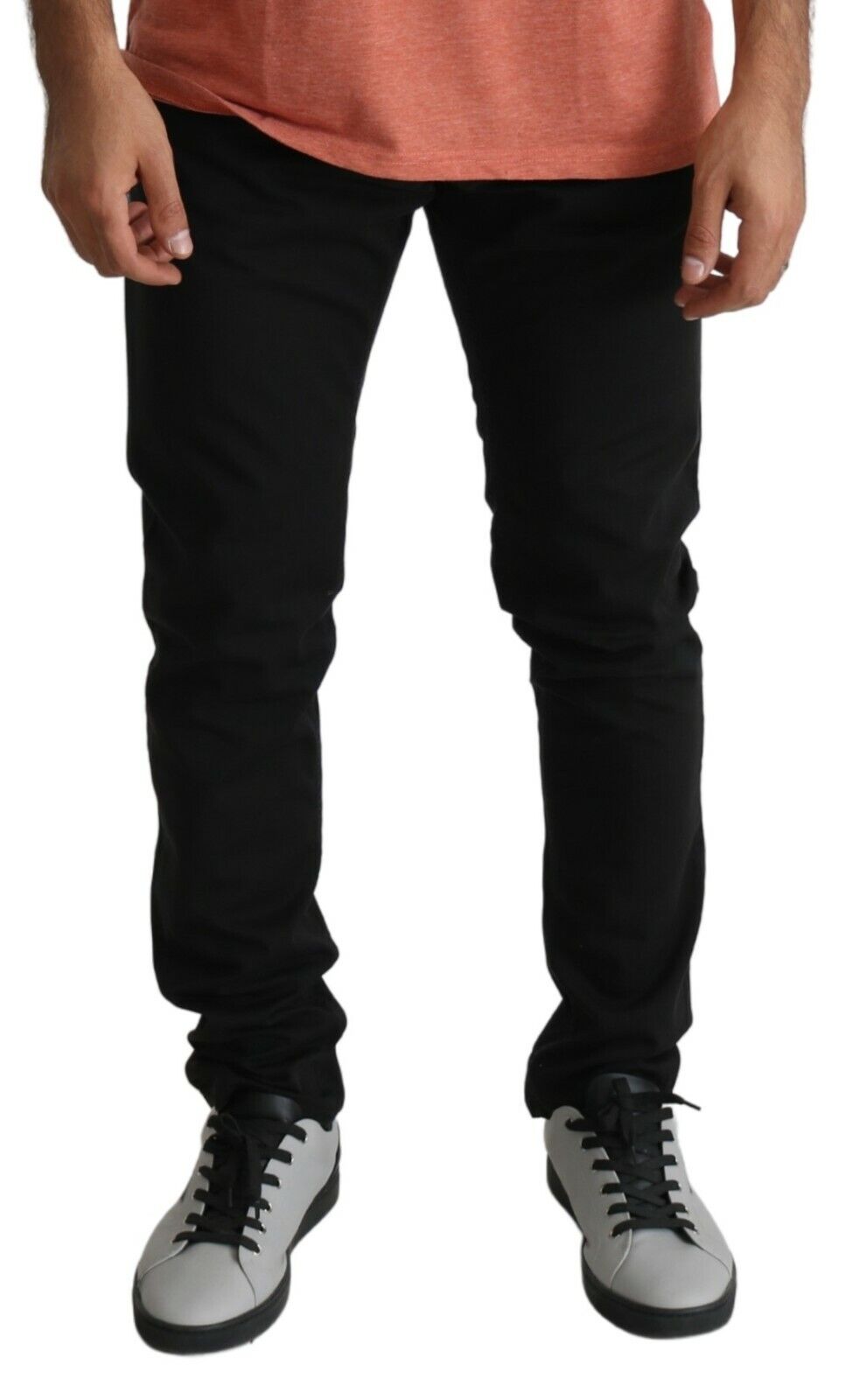 Black Skinny Cotton Stretch Denim Jeans