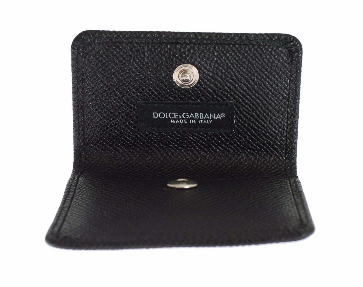 Sleek Black Leather Condom Case Wallet
