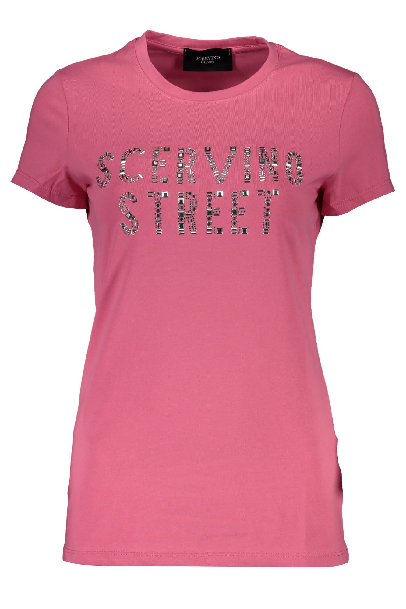 Glittery Pink Crew Neck T-Shirt