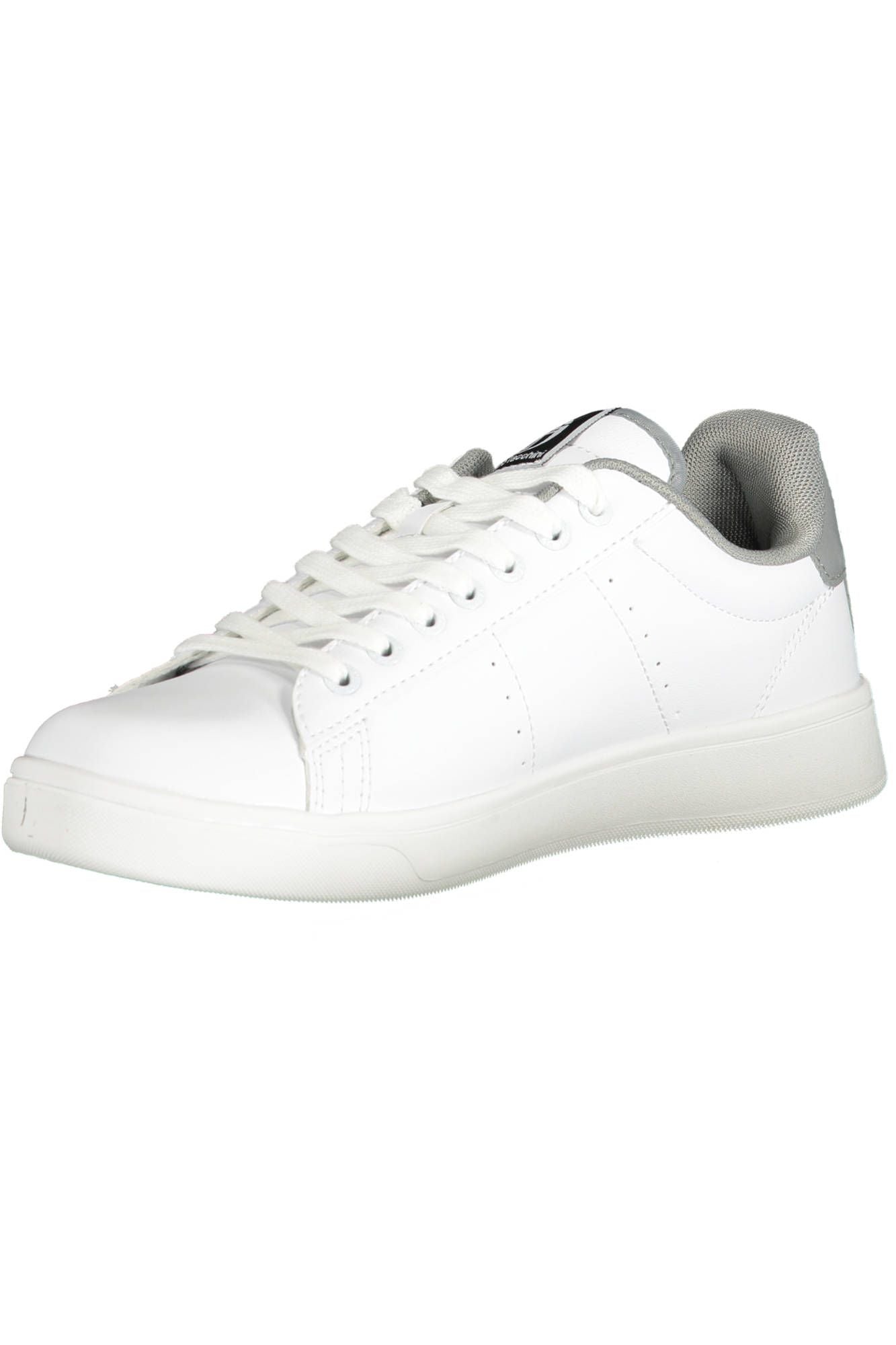 Elegant White Lace-Up Sports Sneakers