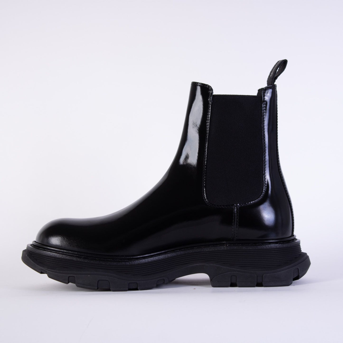 Sleek Black Leather Chelsea Boots