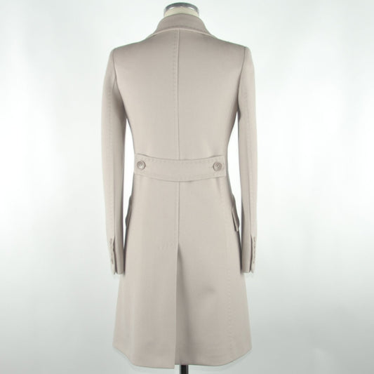 Beige Virgin Wool Martingale Jacket