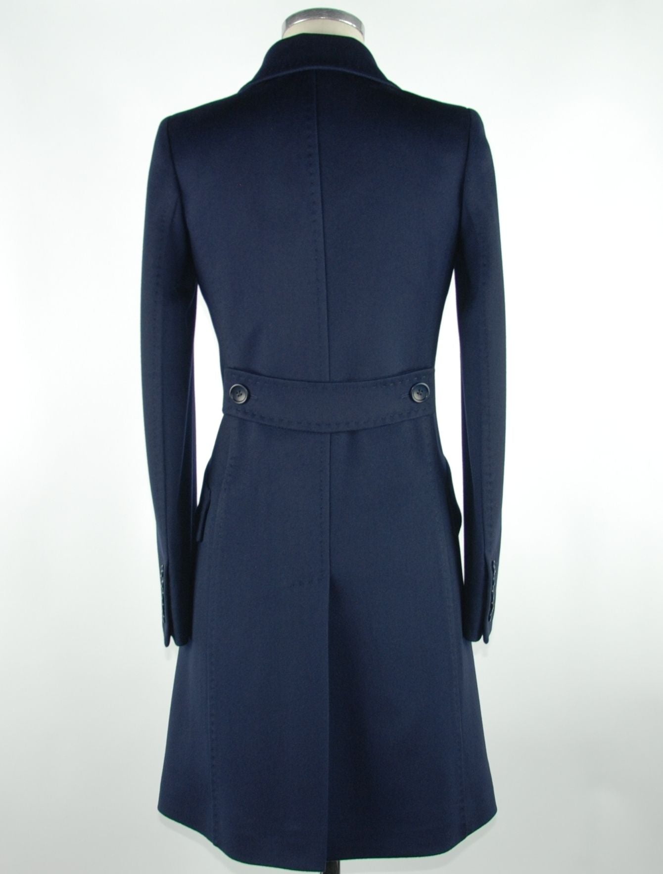 Elegant Martingale Italian Virgin Wool Coat