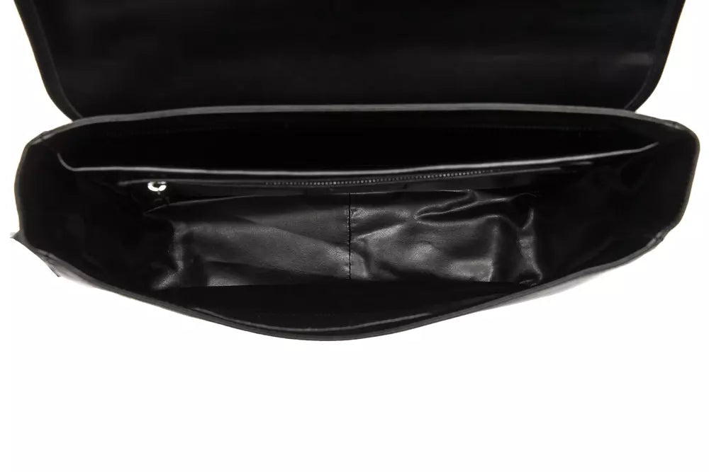 Elegant Leather Messenger Bag with Detachable Strap