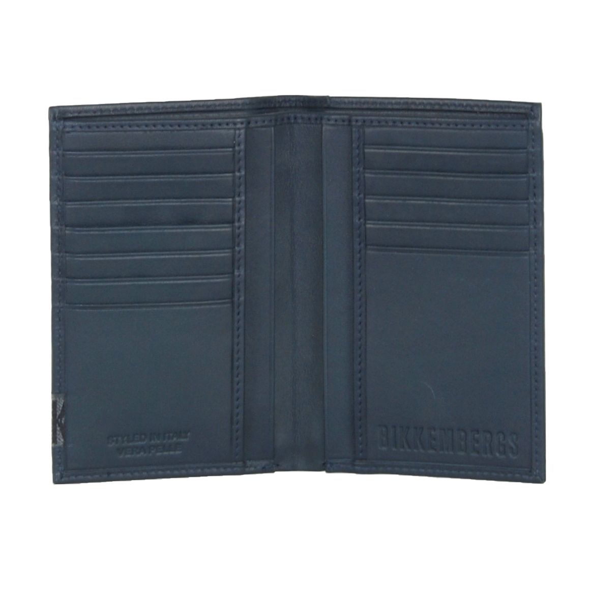 Elegant Striped Vitello Wallet