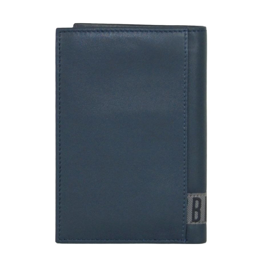 Elegant Striped Vitello Wallet