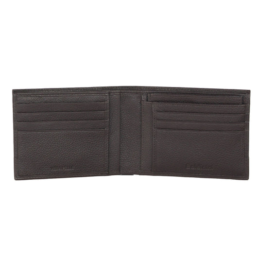 Sleek Dark Brown Leather Wallet with Card Holder