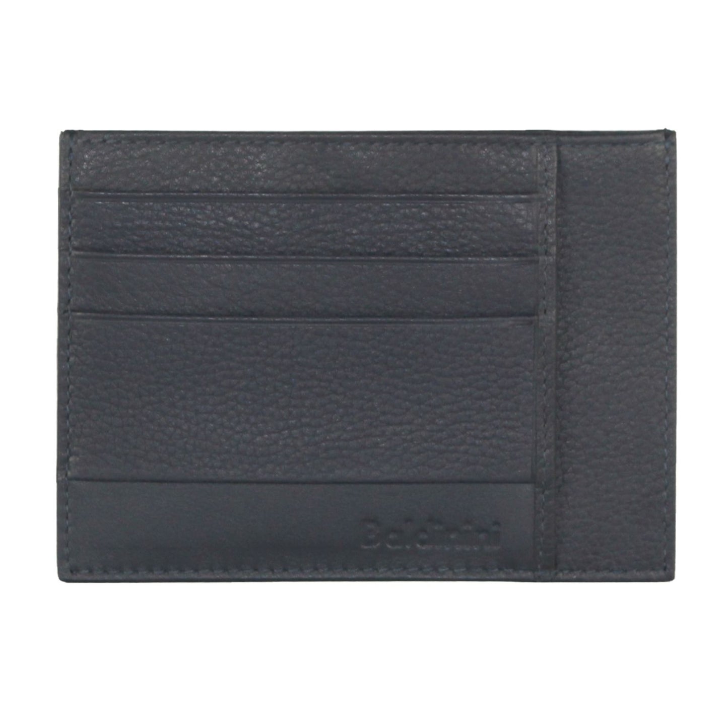 Navy Blue Leather Elegant Men's Wallet