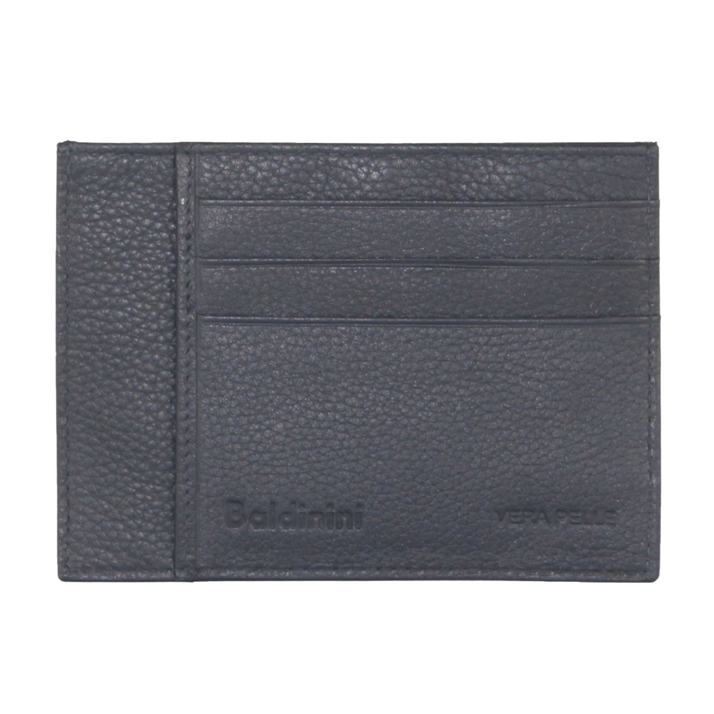 Navy Blue Leather Elegant Men's Wallet