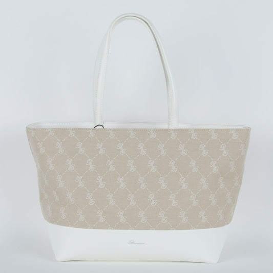Elegant Diane Shopping Bag in Pristine White