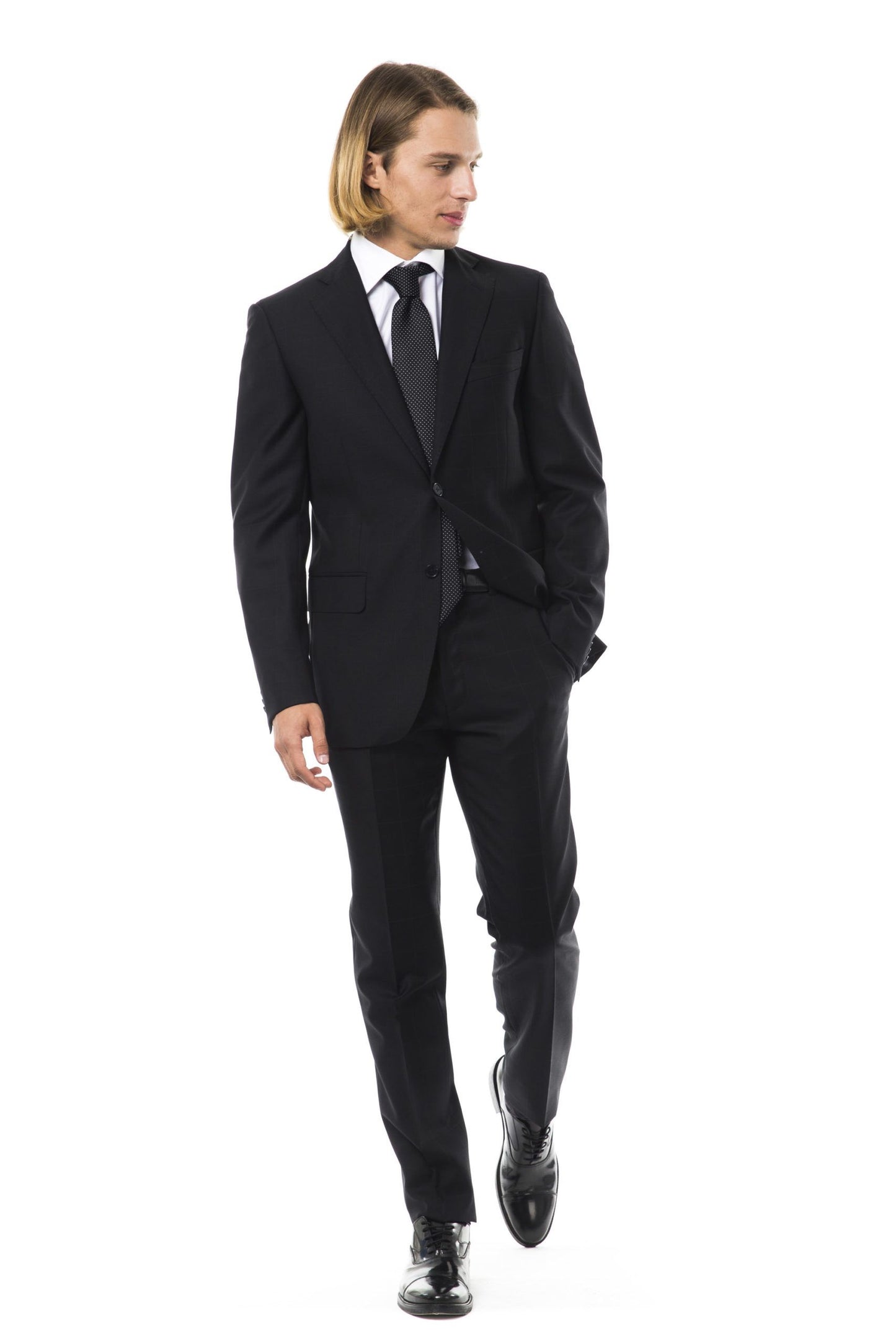 Sleek Virgin Wool Slim Fit Suit