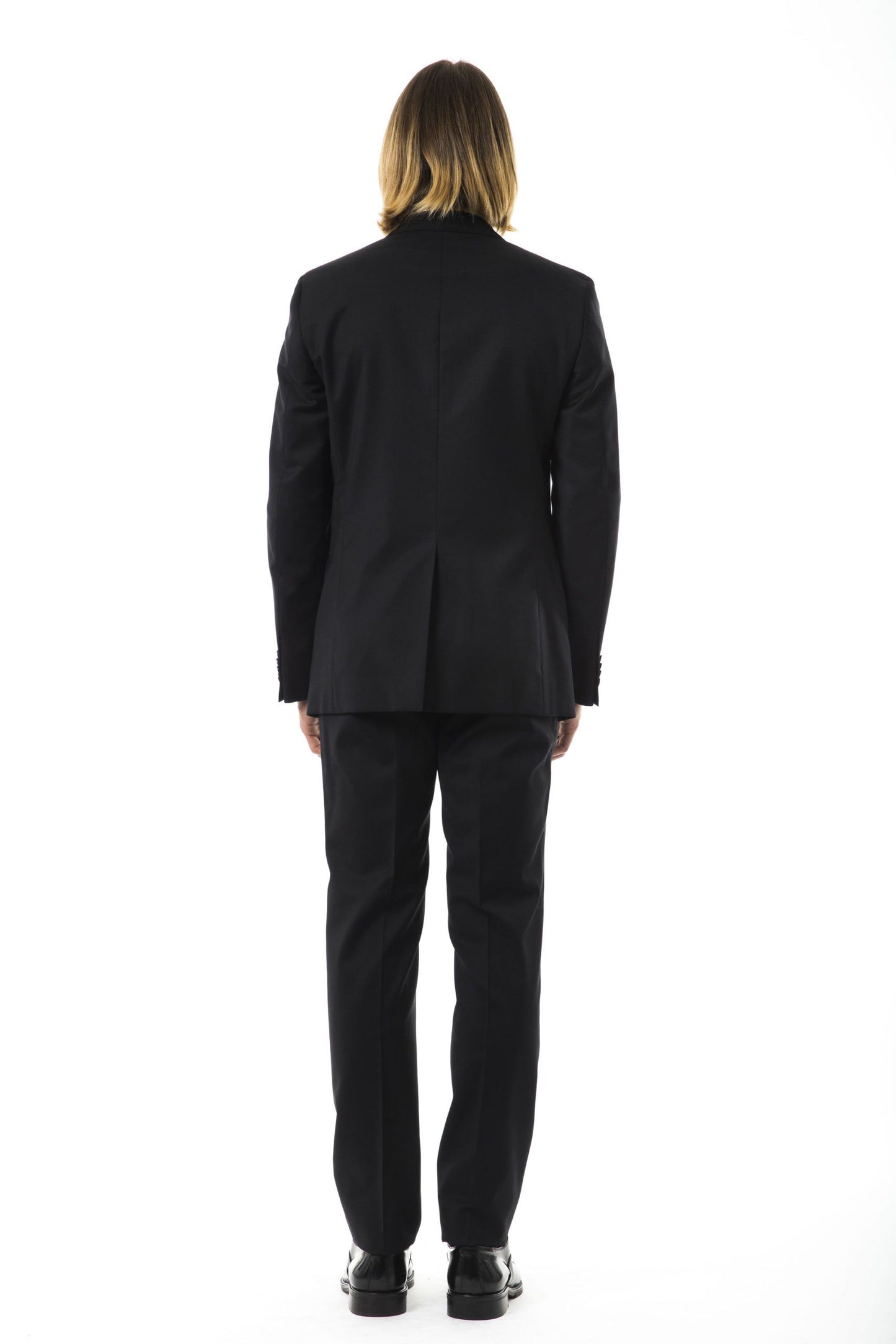 Elegant Slim Fit Wool Suit Ensemble