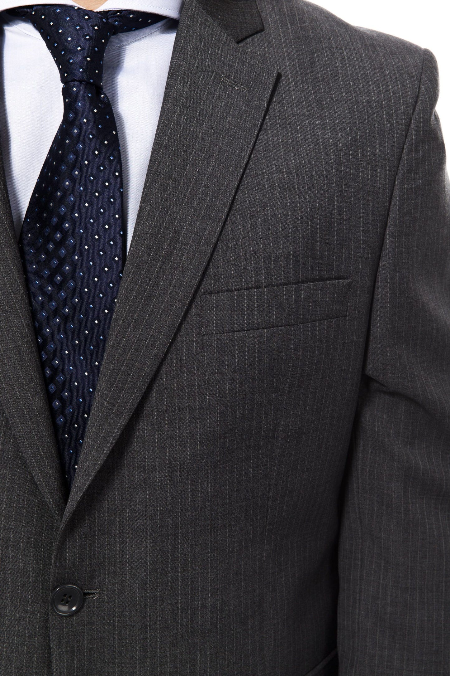 Elegant Slim Fit Wool Suit Ensemble