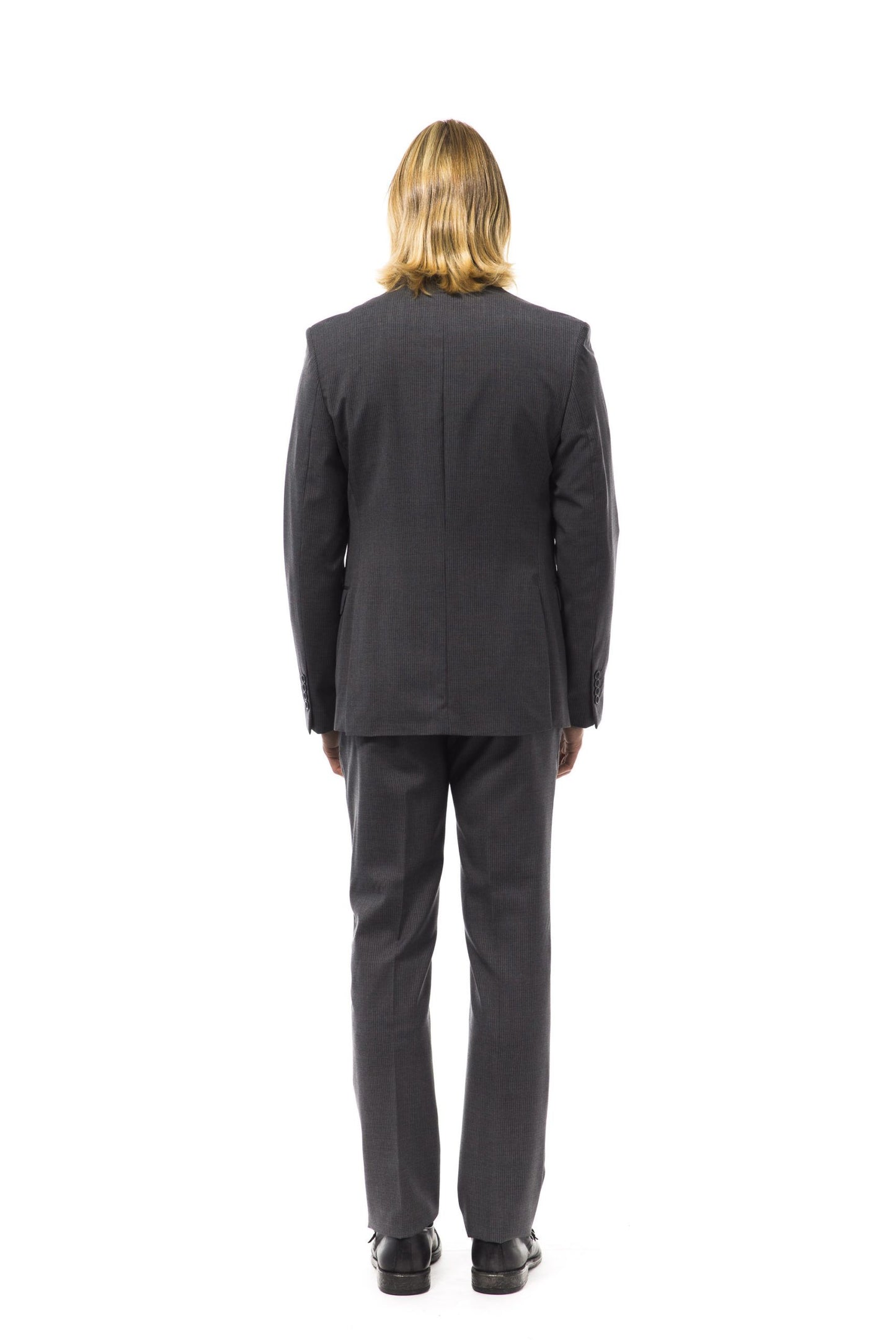Elegant Slim Fit Wool Suit Set