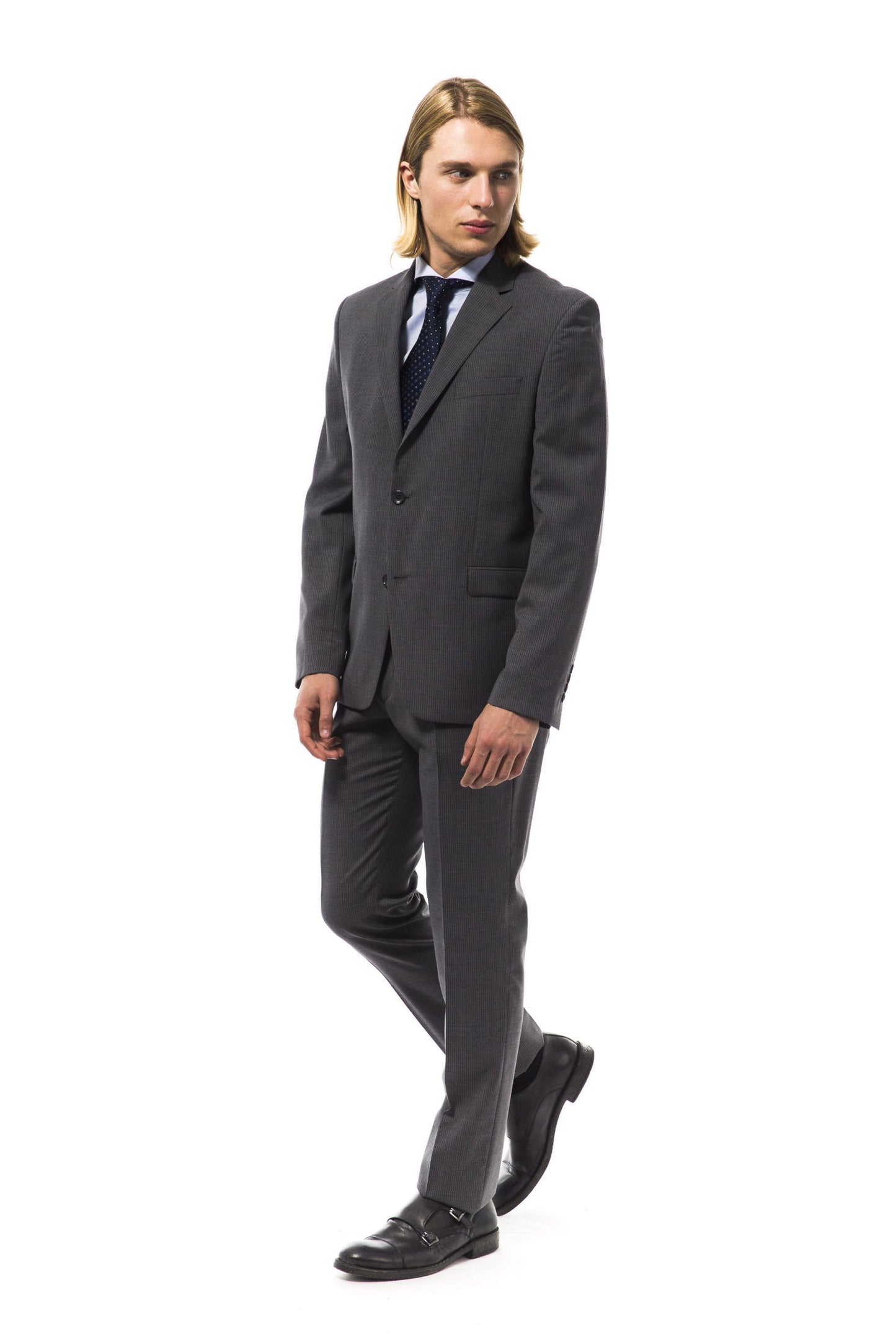 Elegant Slim Fit Wool Suit Set