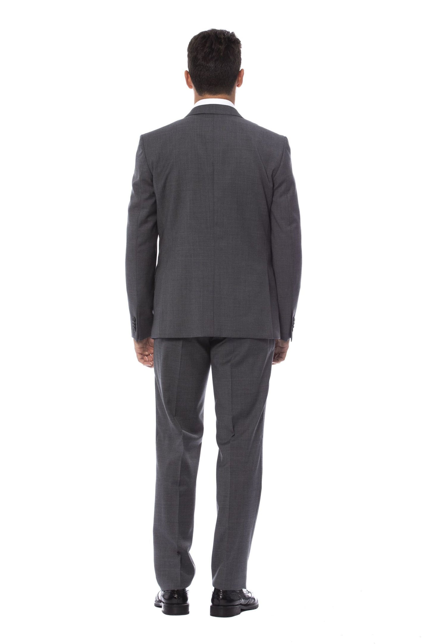 Elegant Slim Fit Gray Suit
