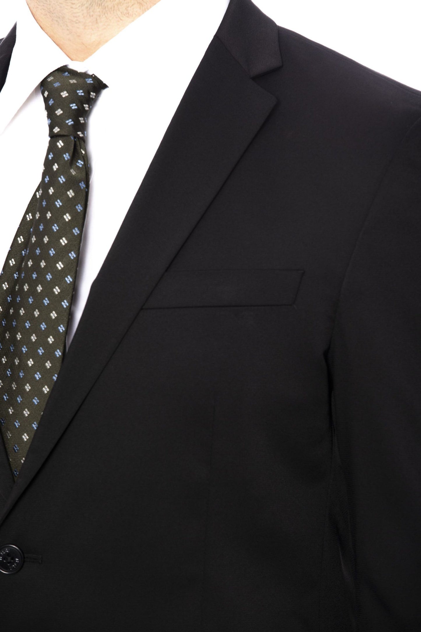 Chic Black Slim Fit Designer Suit
