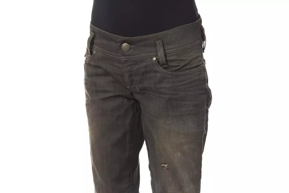 Sleek Black Washed Effect Jeans