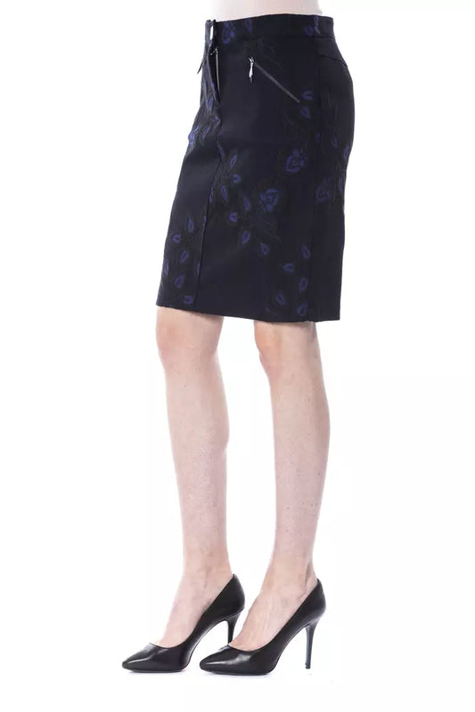 Chic Black Tulip Short Skirt