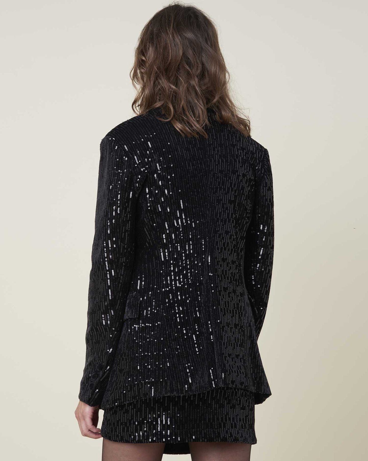 Sequin Embrace Long Sleeve Blazer