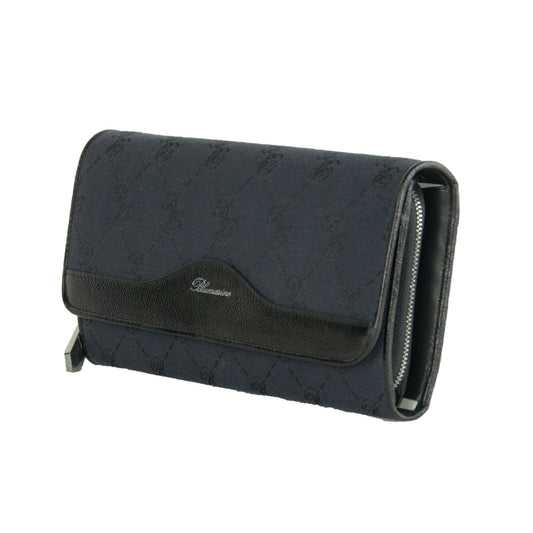 Elegant Black Cotton Blend Pochette