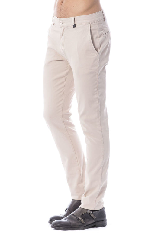 Slim Fit Chino Pants in Elegant Beige
