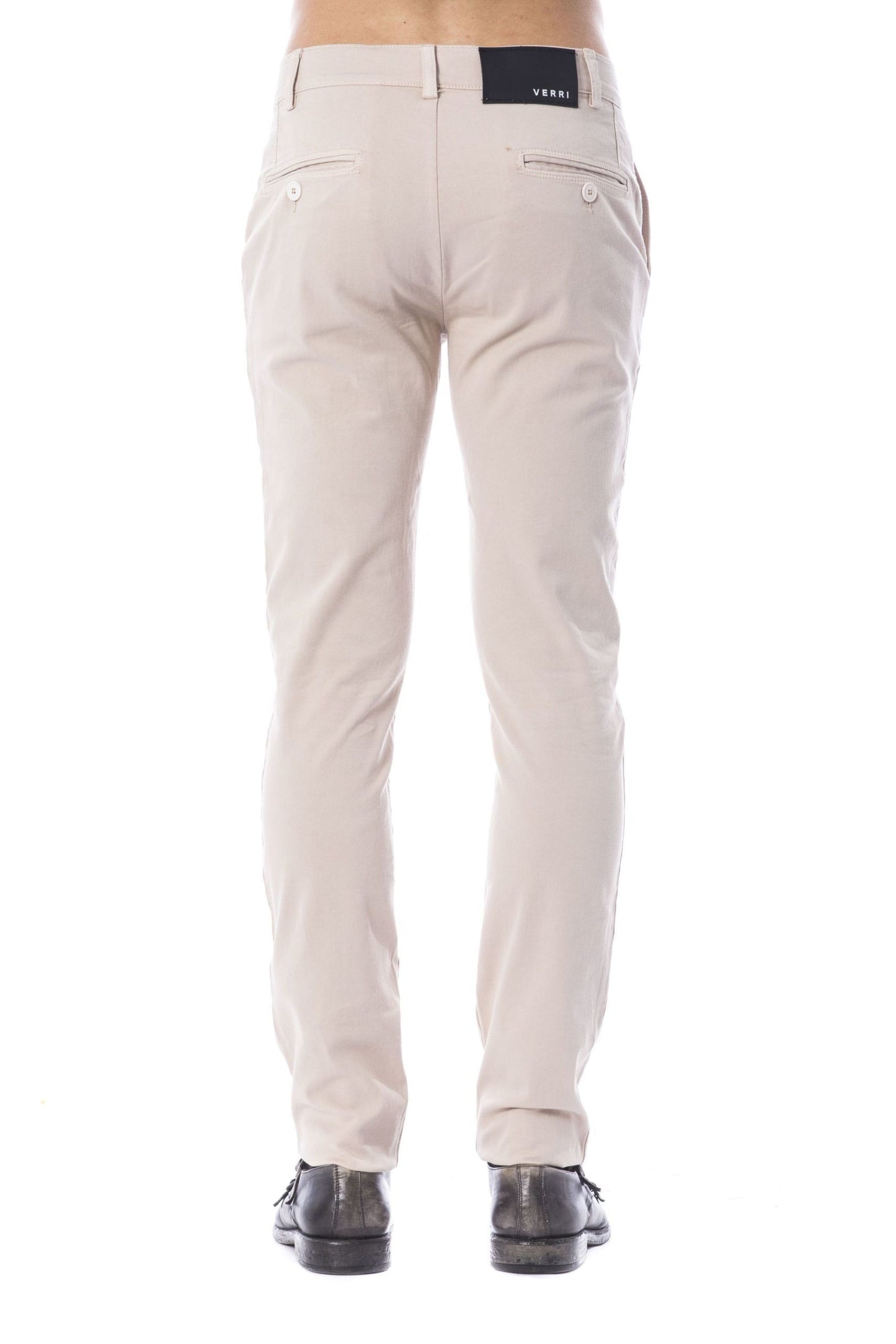 Slim Fit Chino Pants in Elegant Beige