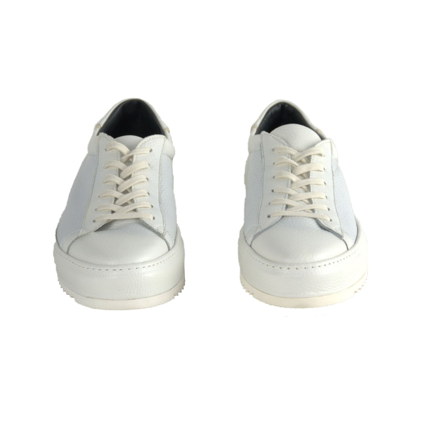 Pristine White Leather Luxury Sneakers